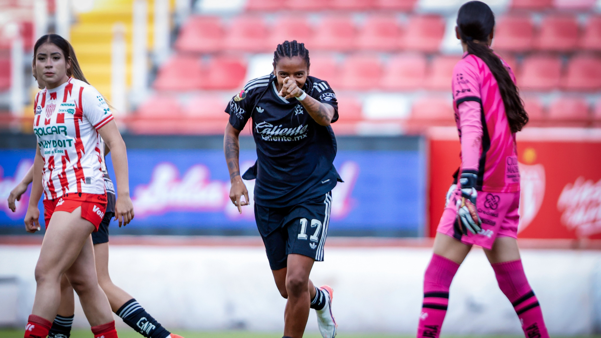 Geyse Da Silva, jugadora del América, en un partido de la Liga MX Femenil